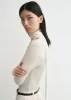 Draped-scarf fine knit off-white sold by Toteme