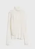 Draped-scarf fine knit off-white sold by Toteme