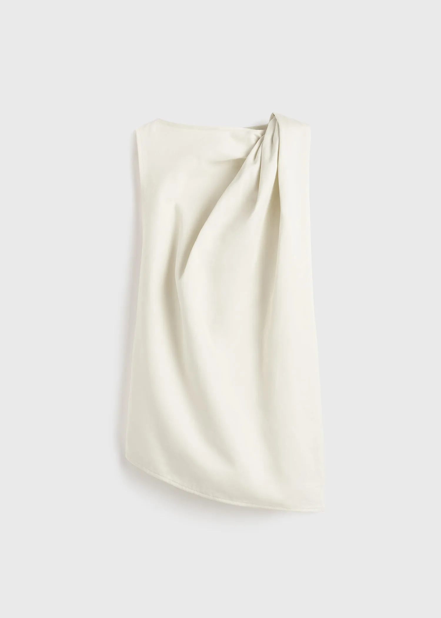 Shoulder-twist top ecru sold by Toteme product image thumbnail 5