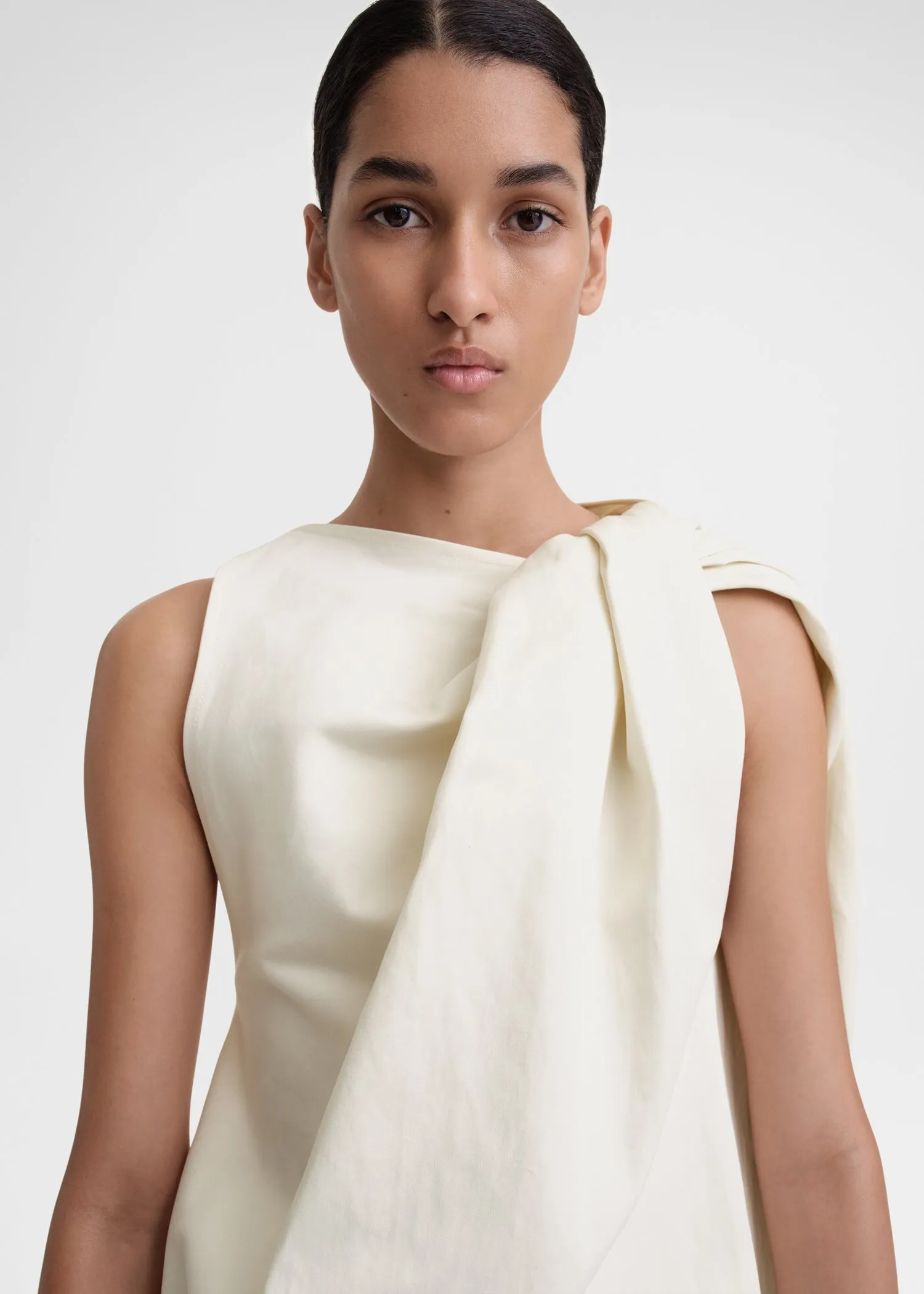 Shoulder-twist top ecru sold by Toteme product image thumbnail 2