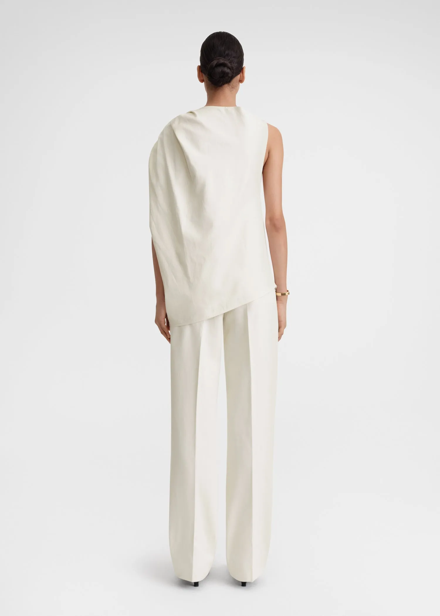 Shoulder-twist top ecru sold by Toteme product image thumbnail 4