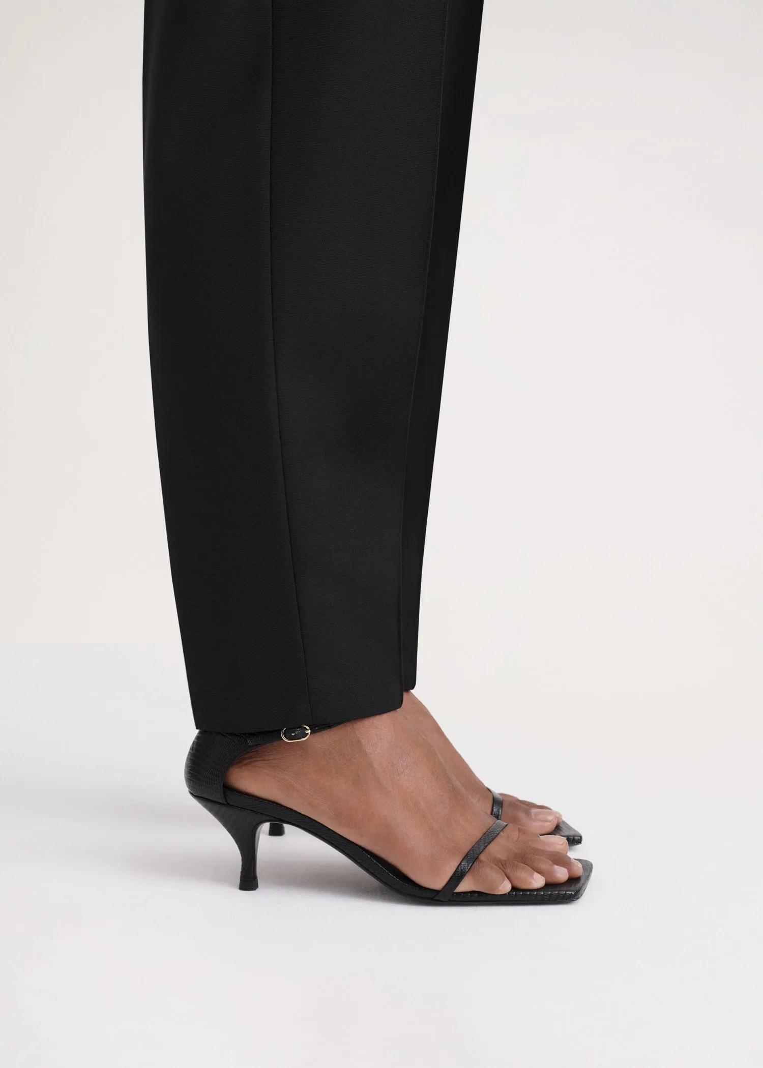 The Strappy Sandal black lizard sold by Toteme product image thumbnail 2