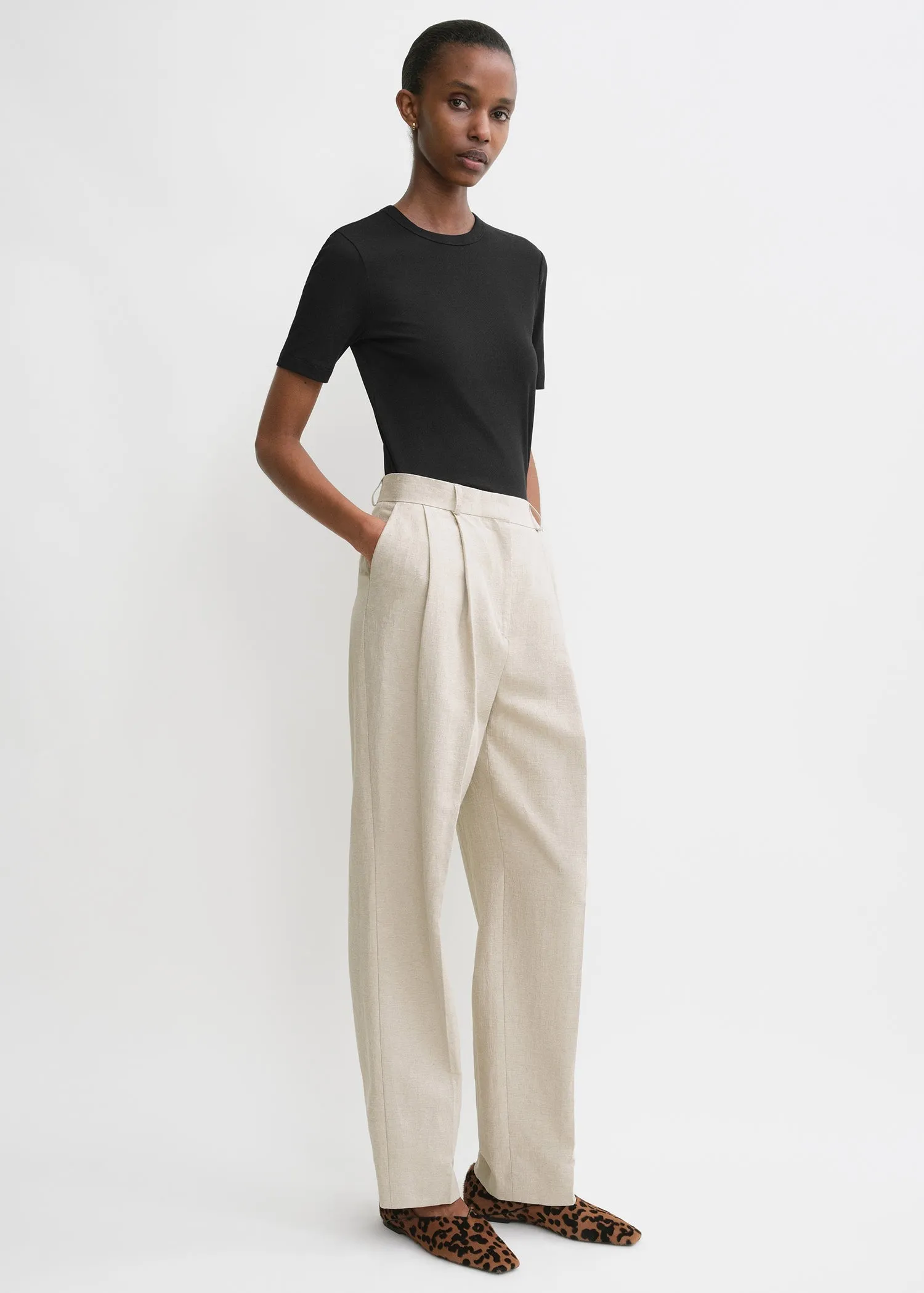 Classic rib tee black sold by Toteme product image thumbnail 2