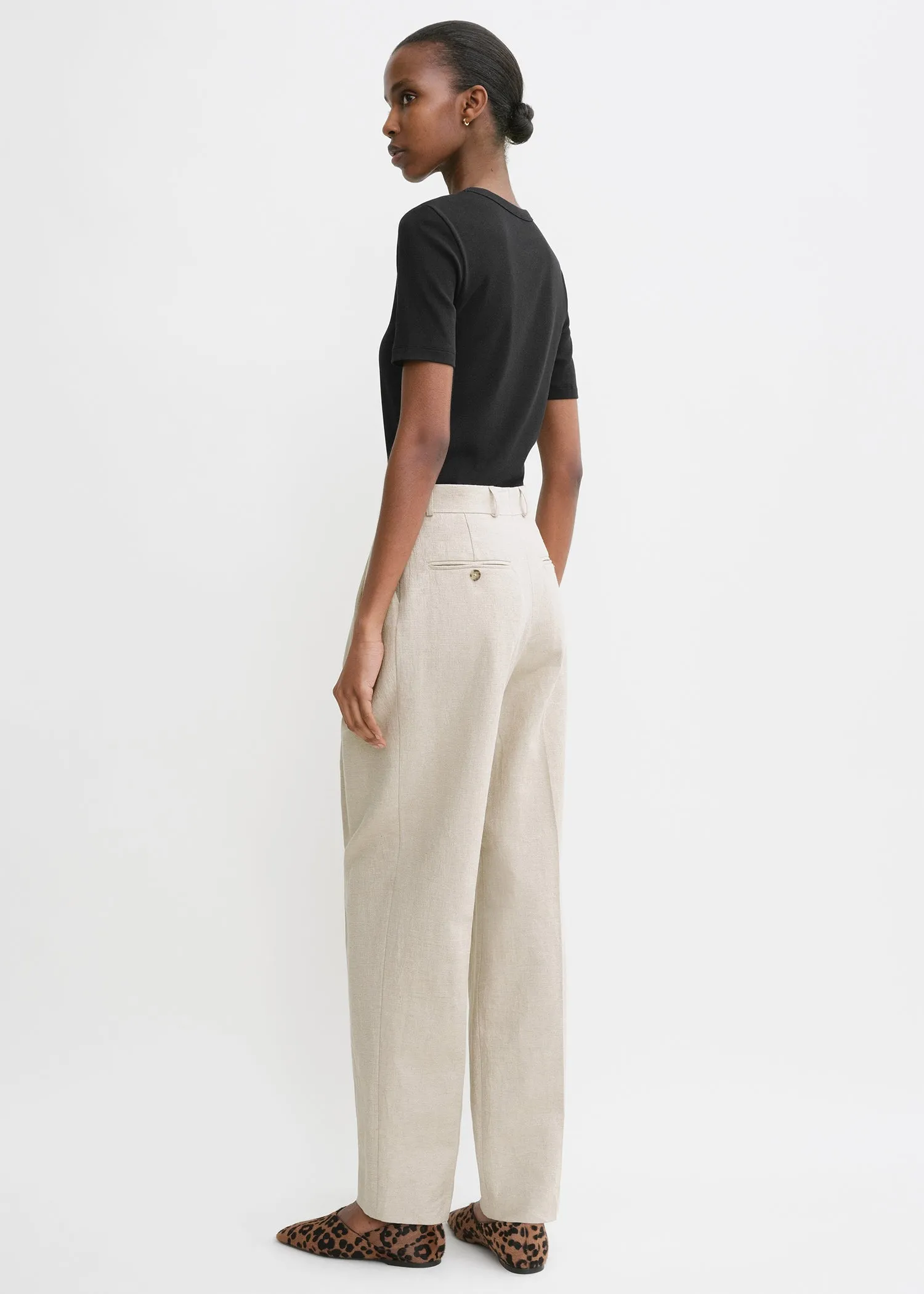 Classic rib tee black sold by Toteme product image thumbnail 3