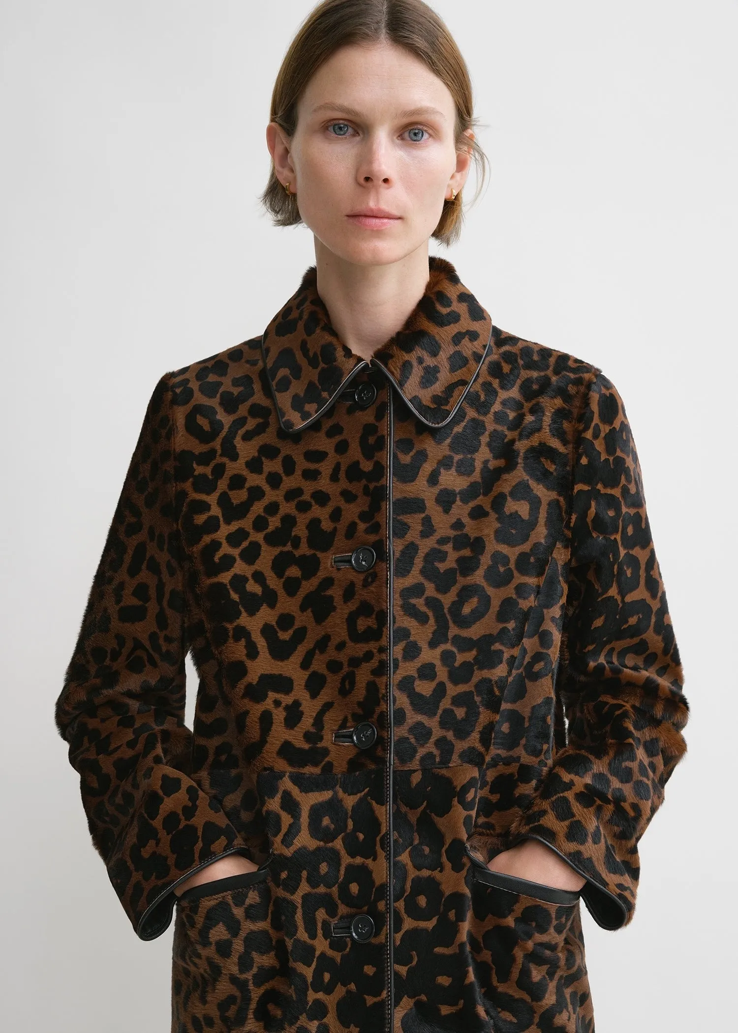 Pony hair coat leopard sold by Toteme product image thumbnail 5