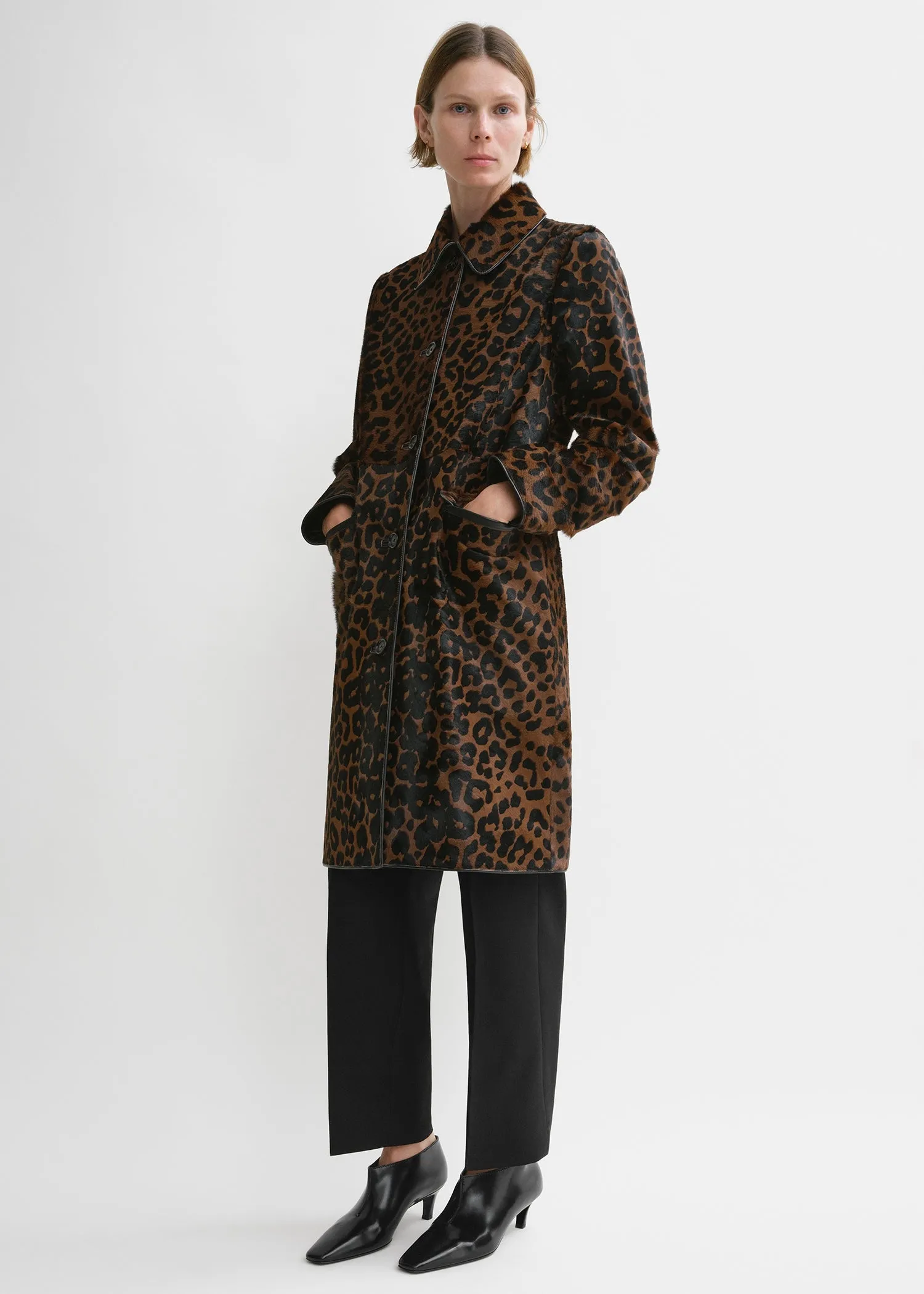 Pony hair coat leopard sold by Toteme product image thumbnail 2