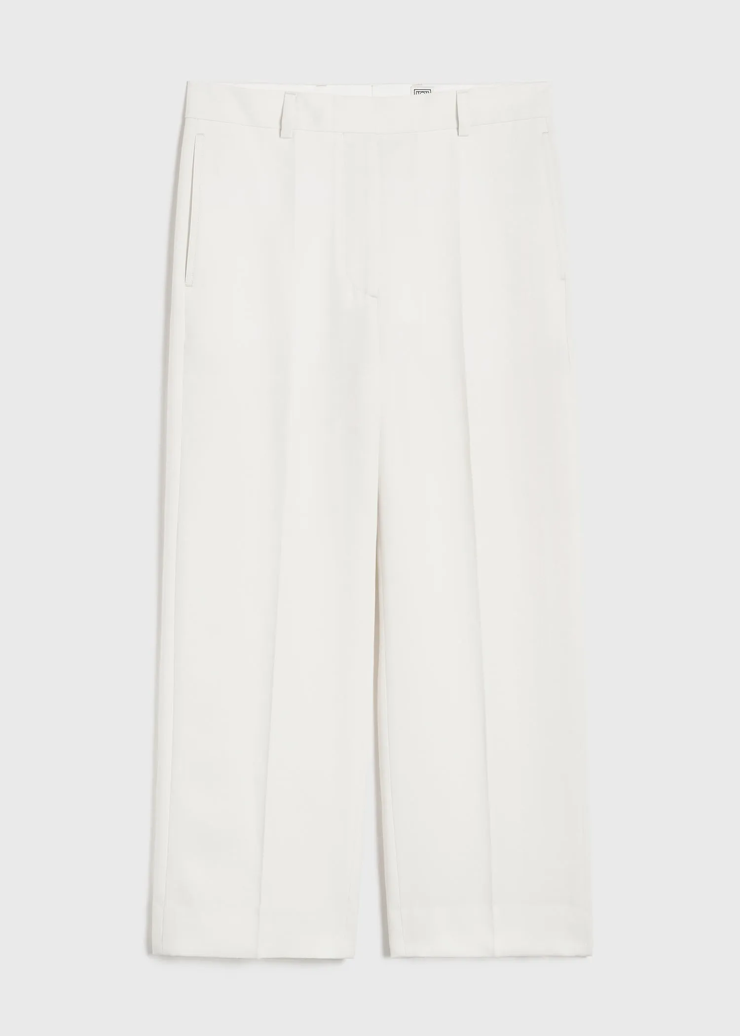 Straight cropped trousers off-white sold by Toteme product image thumbnail 5