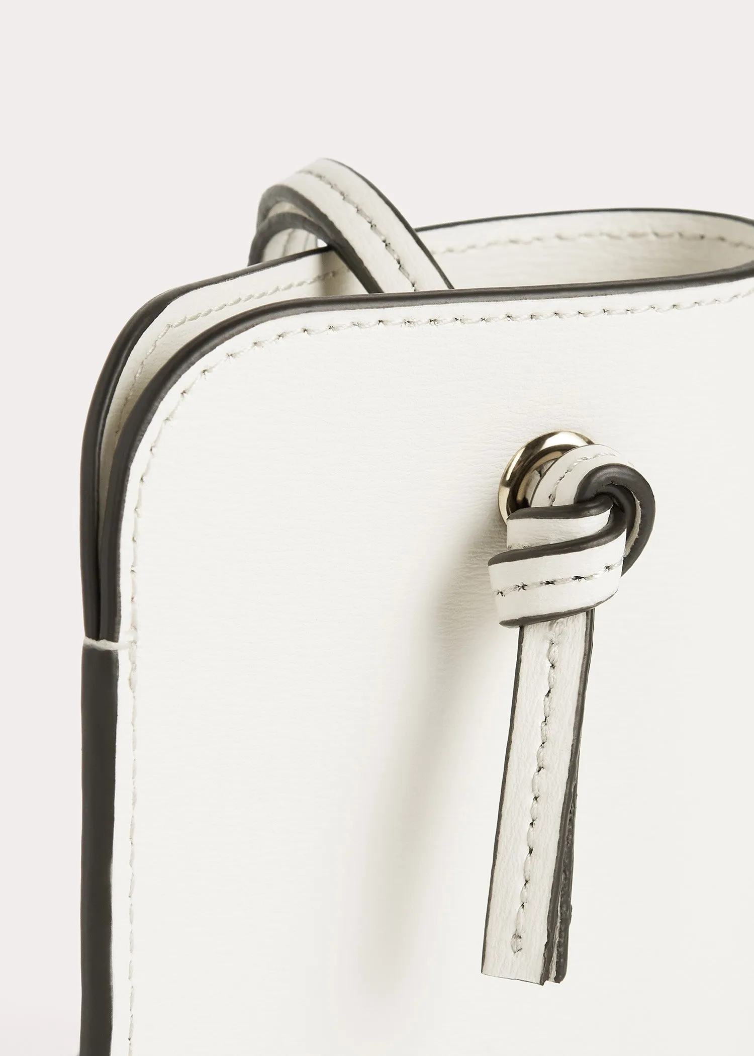 Pocket leather pouch milk sold by Toteme product image thumbnail 5