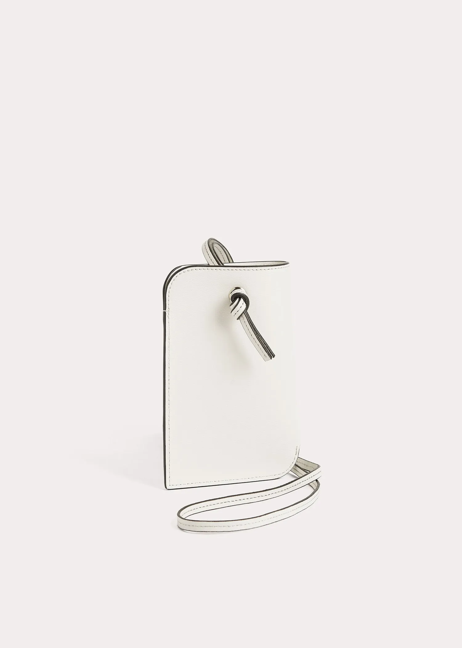 Pocket leather pouch milk sold by Toteme product image thumbnail 4