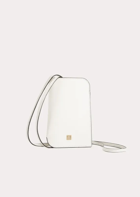 Pocket leather pouch milk sold by Toteme