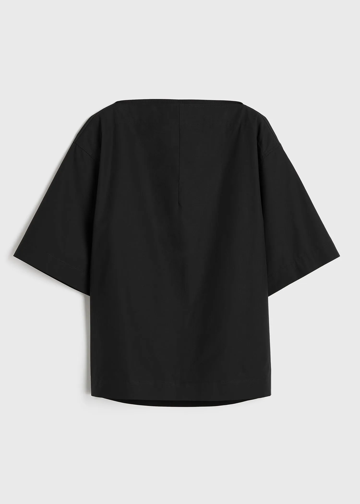 Dart-neck cotton top black sold by Toteme product image thumbnail 5