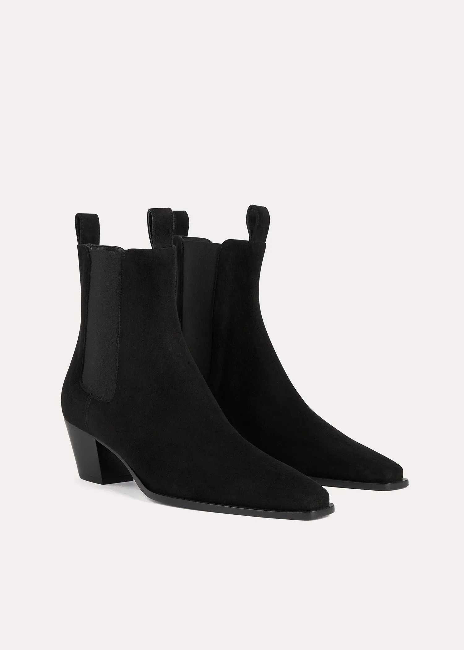 Suede city boots black sold by Toteme product image thumbnail 4