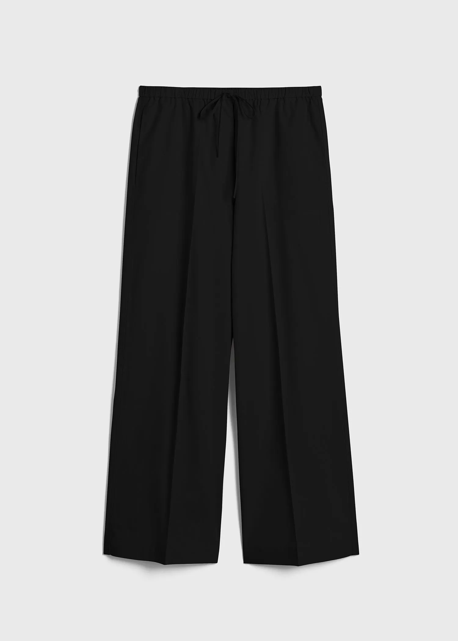 Cotton drawstring trousers black sold by Toteme product image thumbnail 5