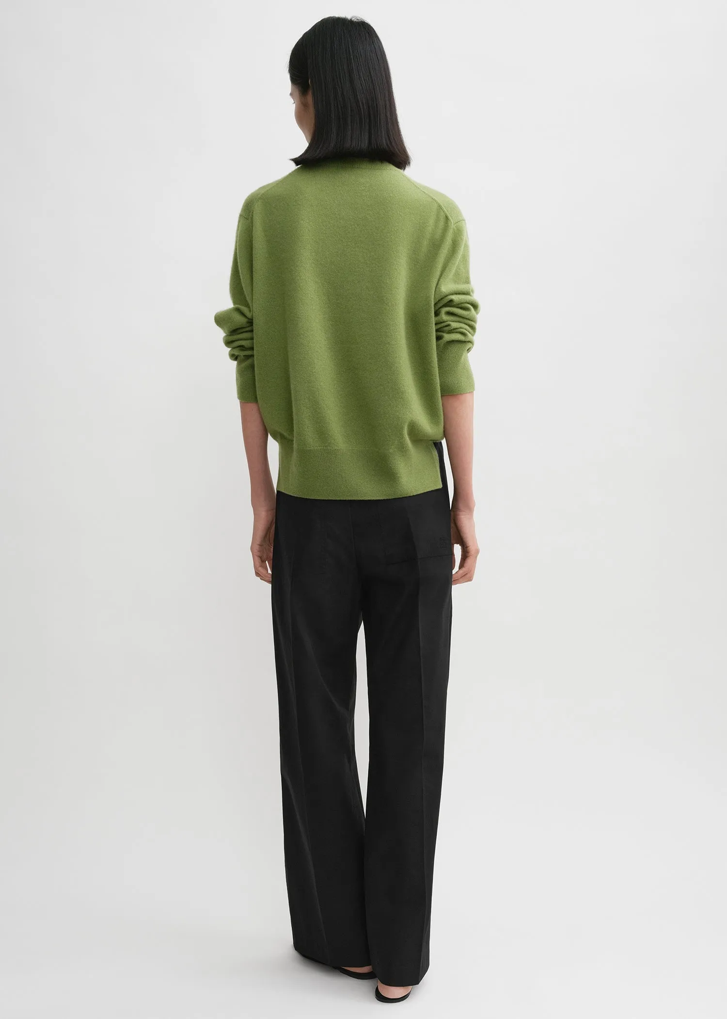 Cotton drawstring trousers black sold by Toteme product image thumbnail 3