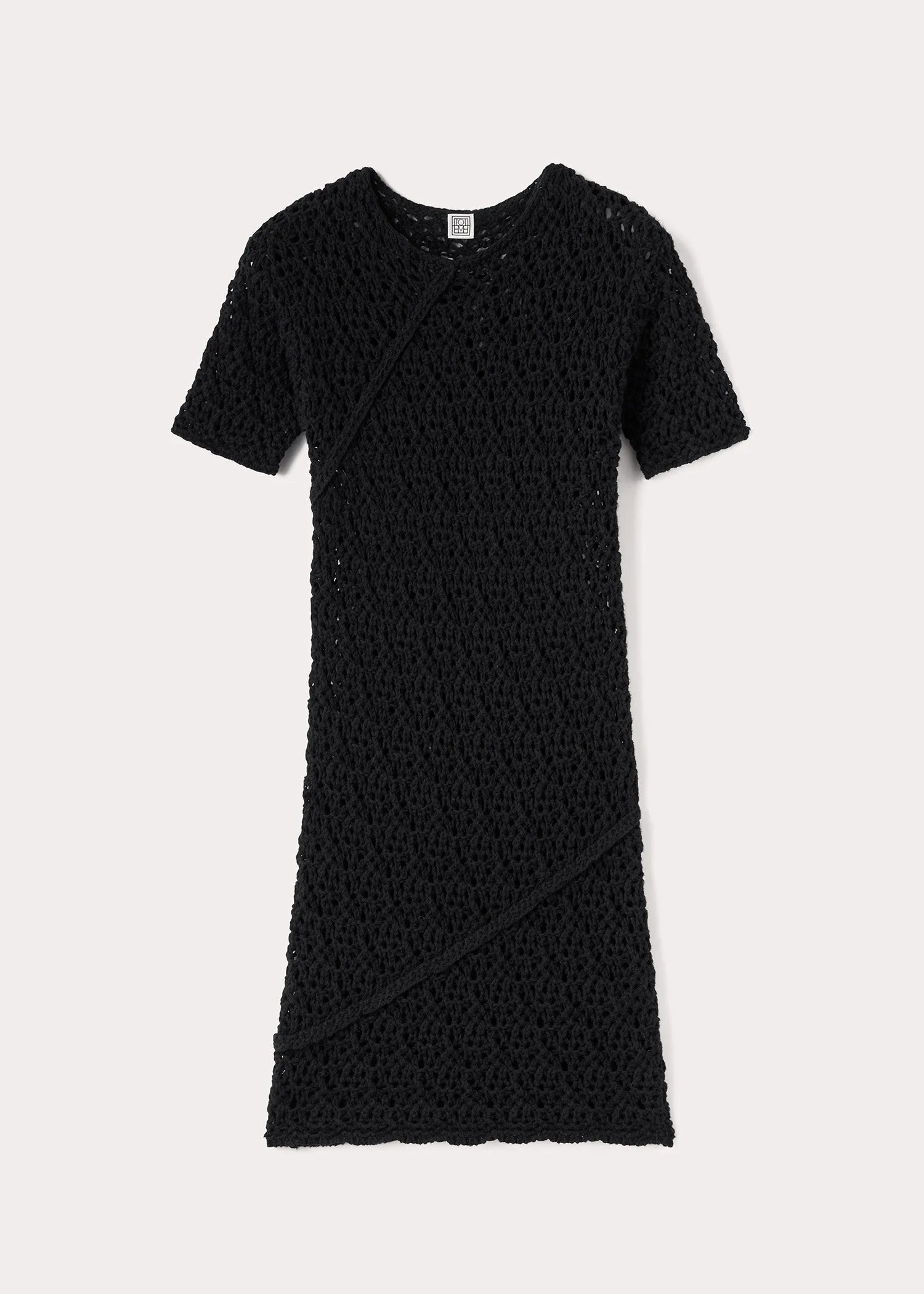 Crochet-knitted twist top black sold by Toteme product image thumbnail 5