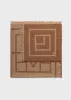 Monogram wool cashmere scarf camel sold by Toteme