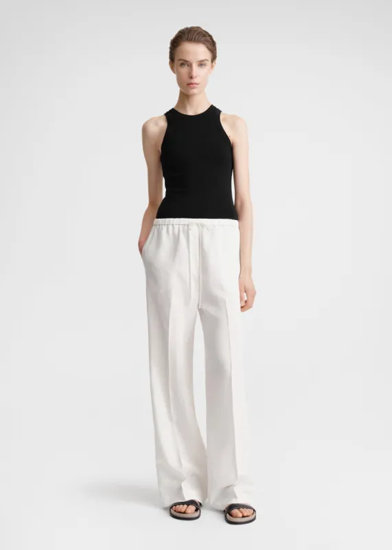 Fluid drawstring trousers off-white sold by Toteme