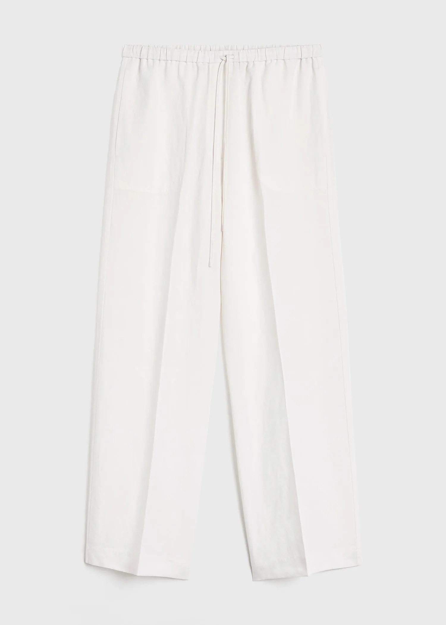 Fluid drawstring trousers off-white sold by Toteme product image thumbnail 5