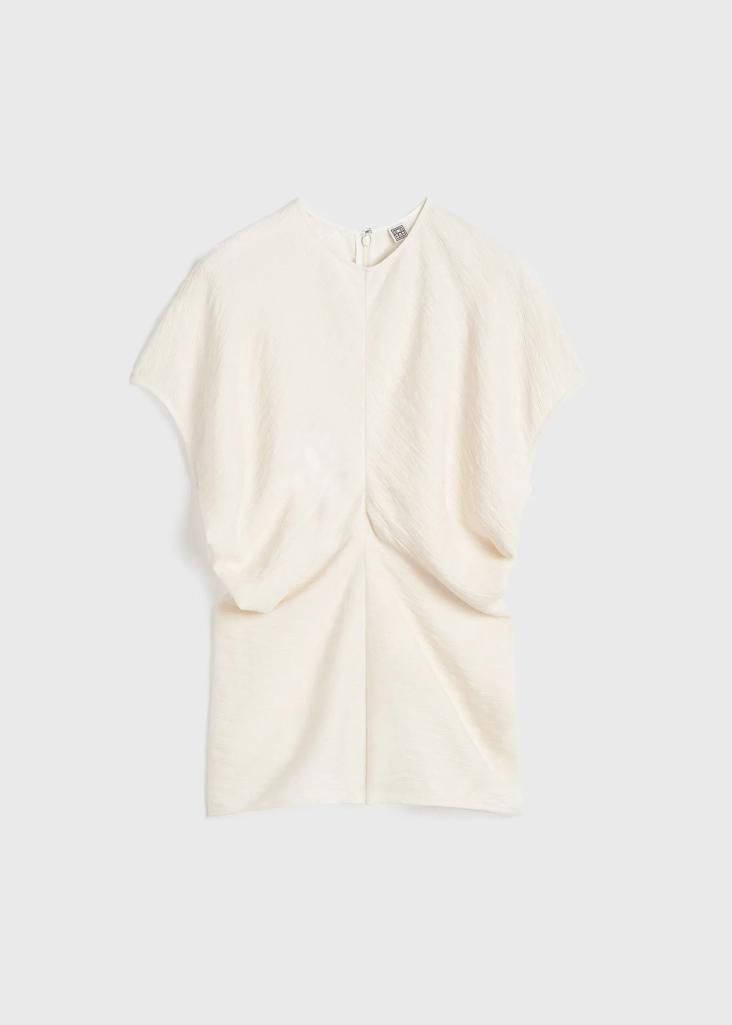 Slouch waist crinkled top cream sold by Toteme product image thumbnail 5