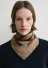 Clasp belt silk scarf biscuit sold by Toteme