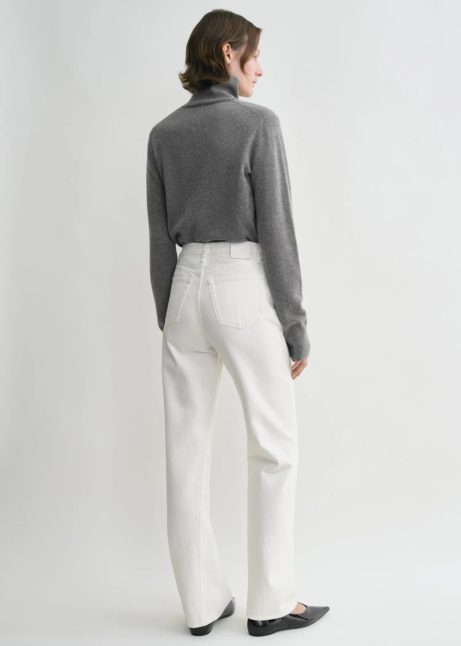 Twisted seam denim full length off-white sold by Toteme product image thumbnail 3