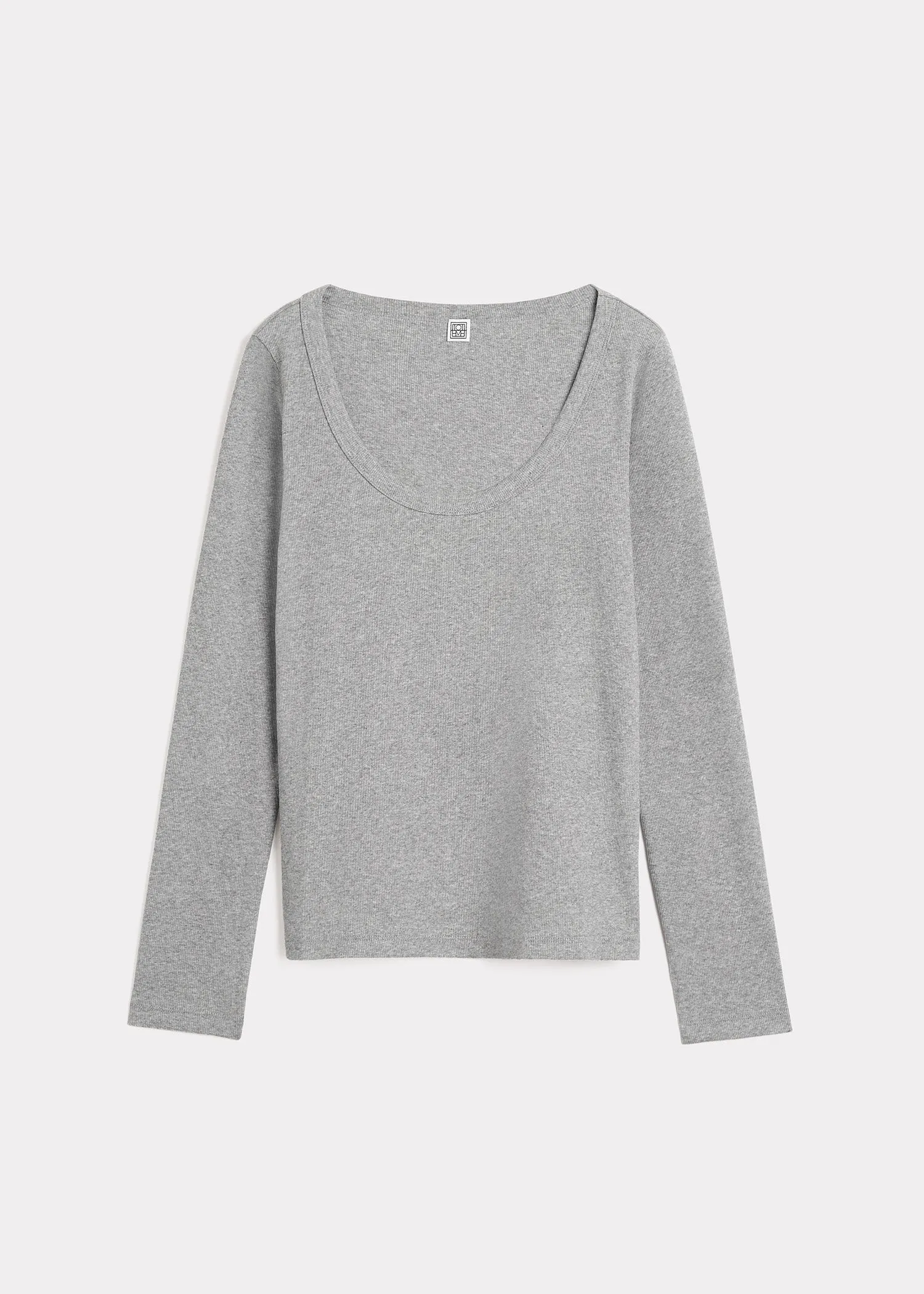 Classic rib top grey melange sold by Toteme product image thumbnail 5