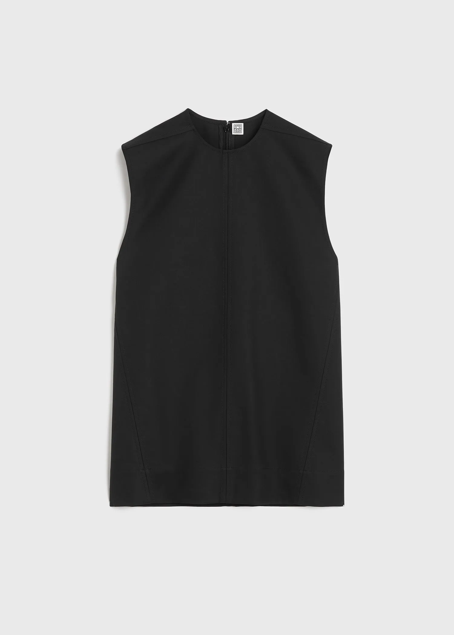 Sleeveless twisted-seam top black sold by Toteme product image thumbnail 5