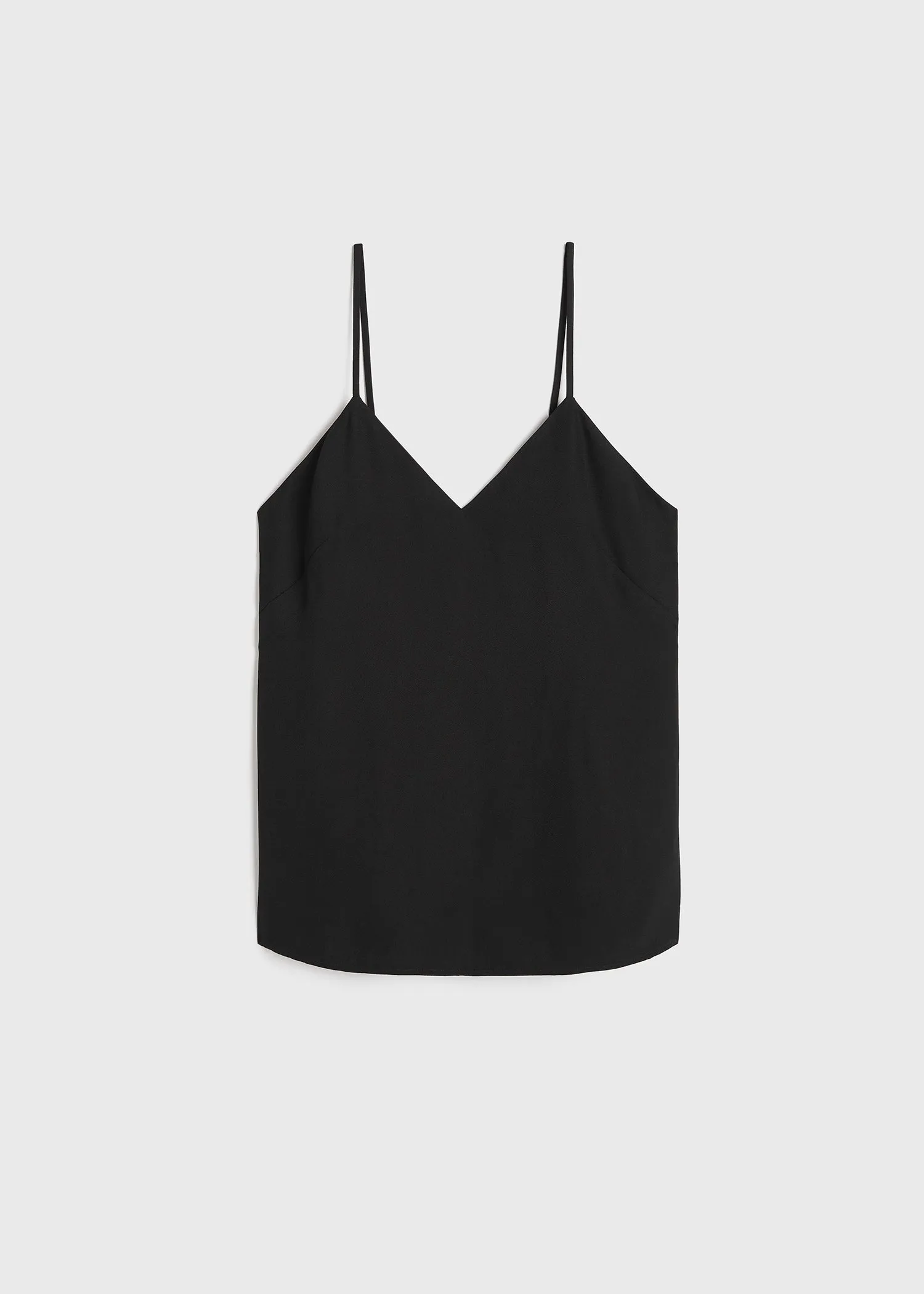 Crepe-back satin cami top black sold by Toteme product image thumbnail 5