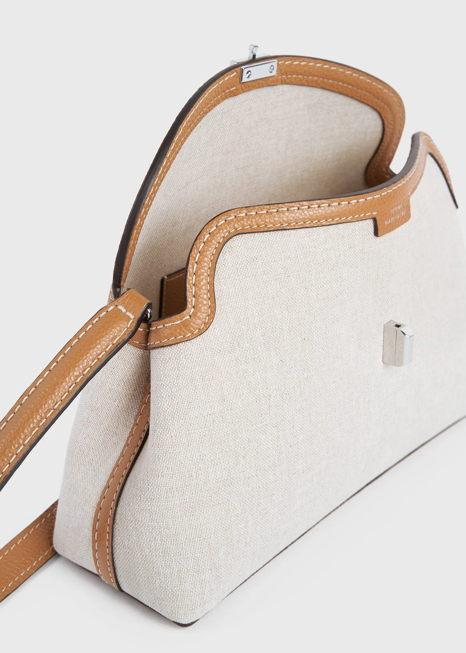 T-lock canvas clutch ecru/tan sold by Toteme product image thumbnail 5