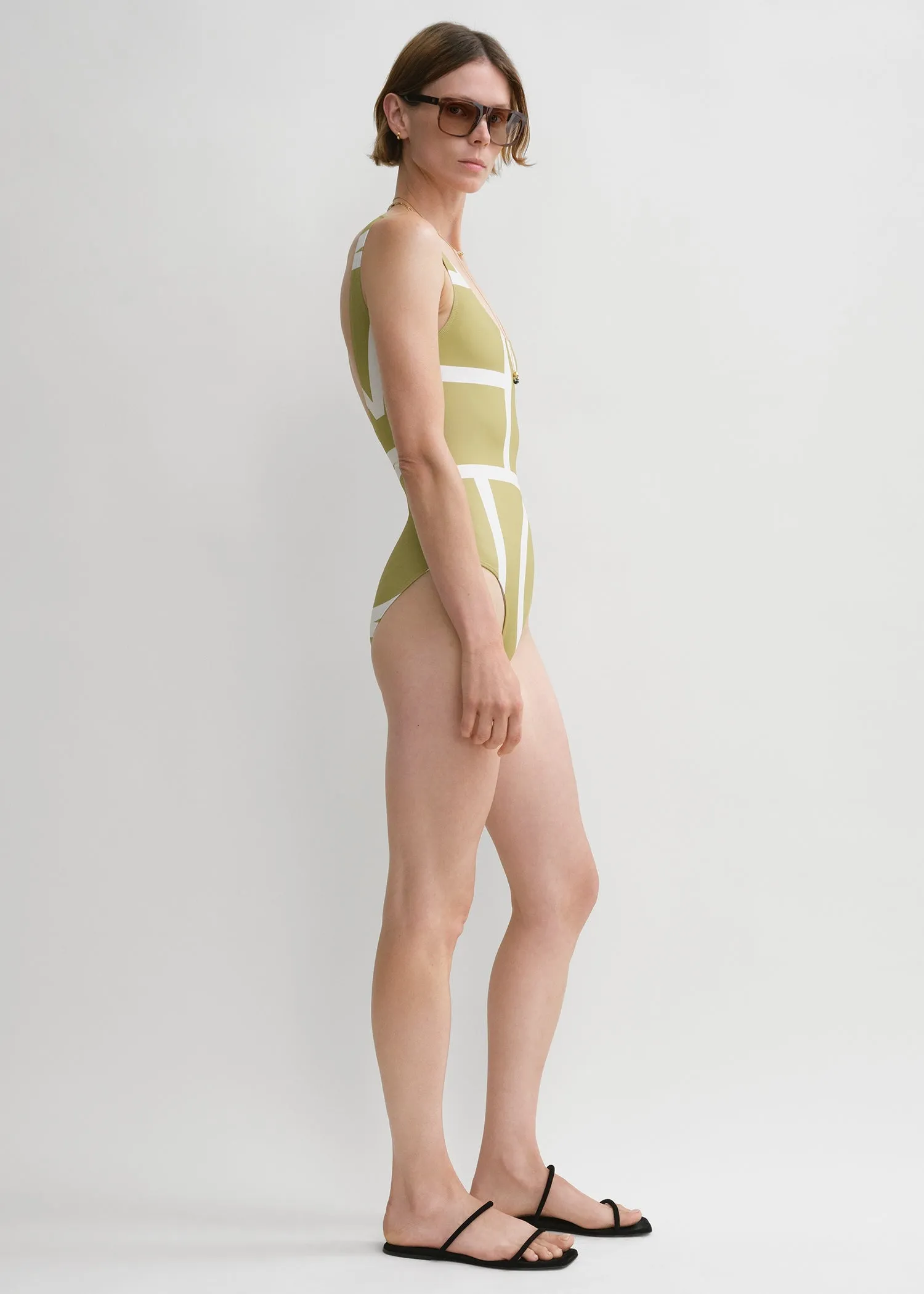 Monogram swimsuit melon/ecru sold by Toteme product image thumbnail 2