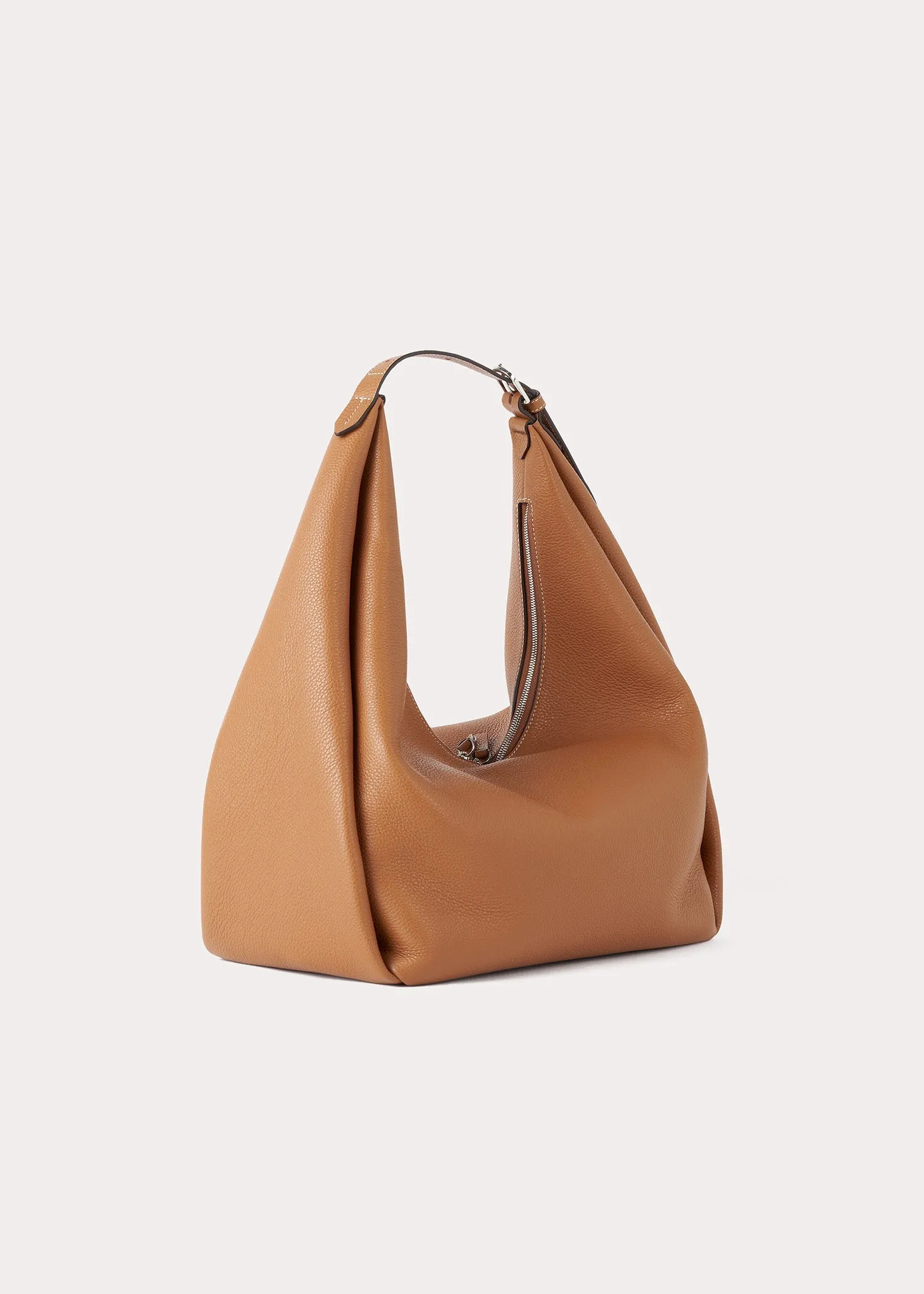 Grained-leather hobo bag tan sold by Toteme product image thumbnail 5
