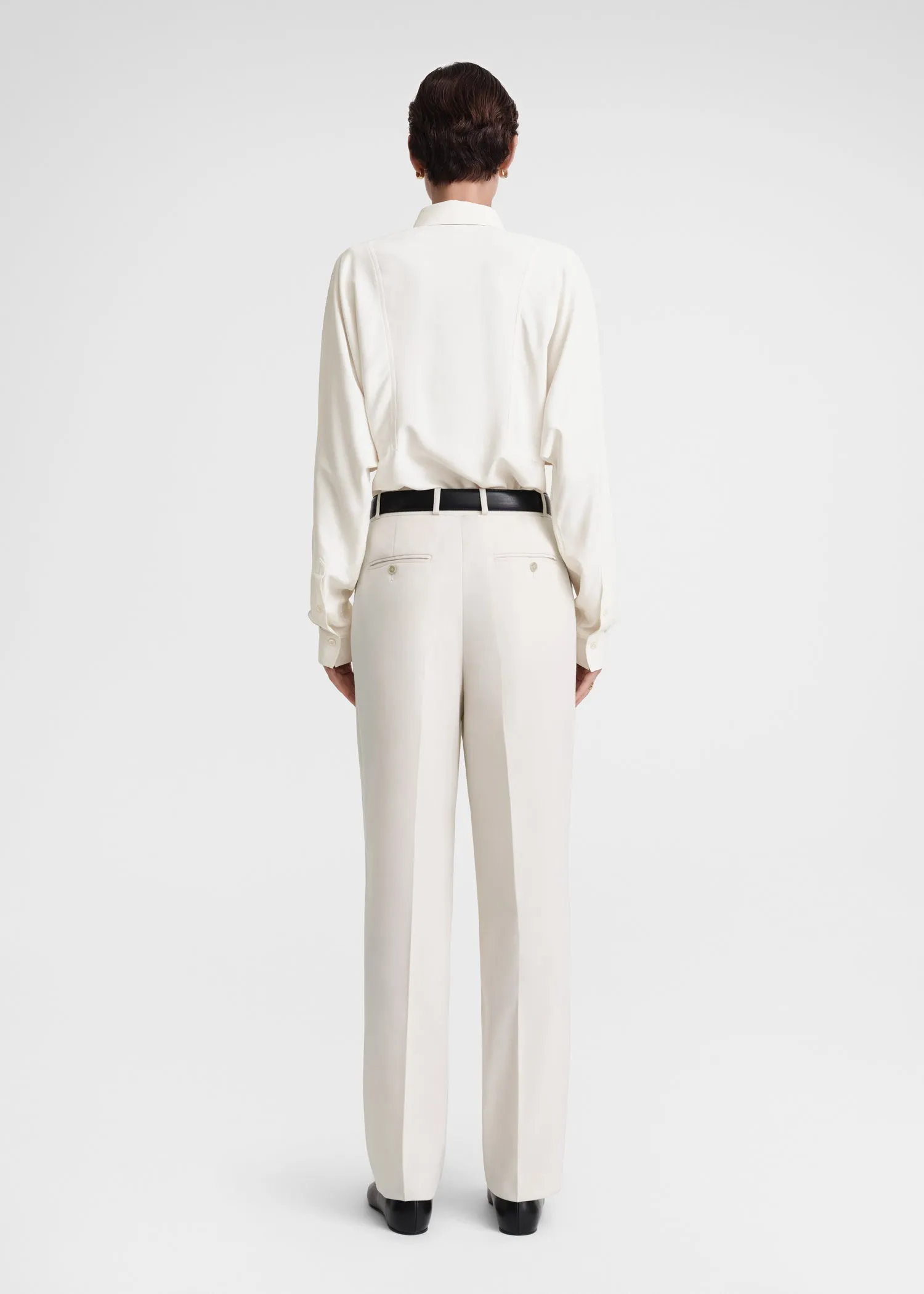 Paneled silk shirt snow sold by Toteme product image thumbnail 3