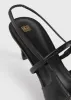 Sharp croco-embossed slingbacks black sold by Toteme