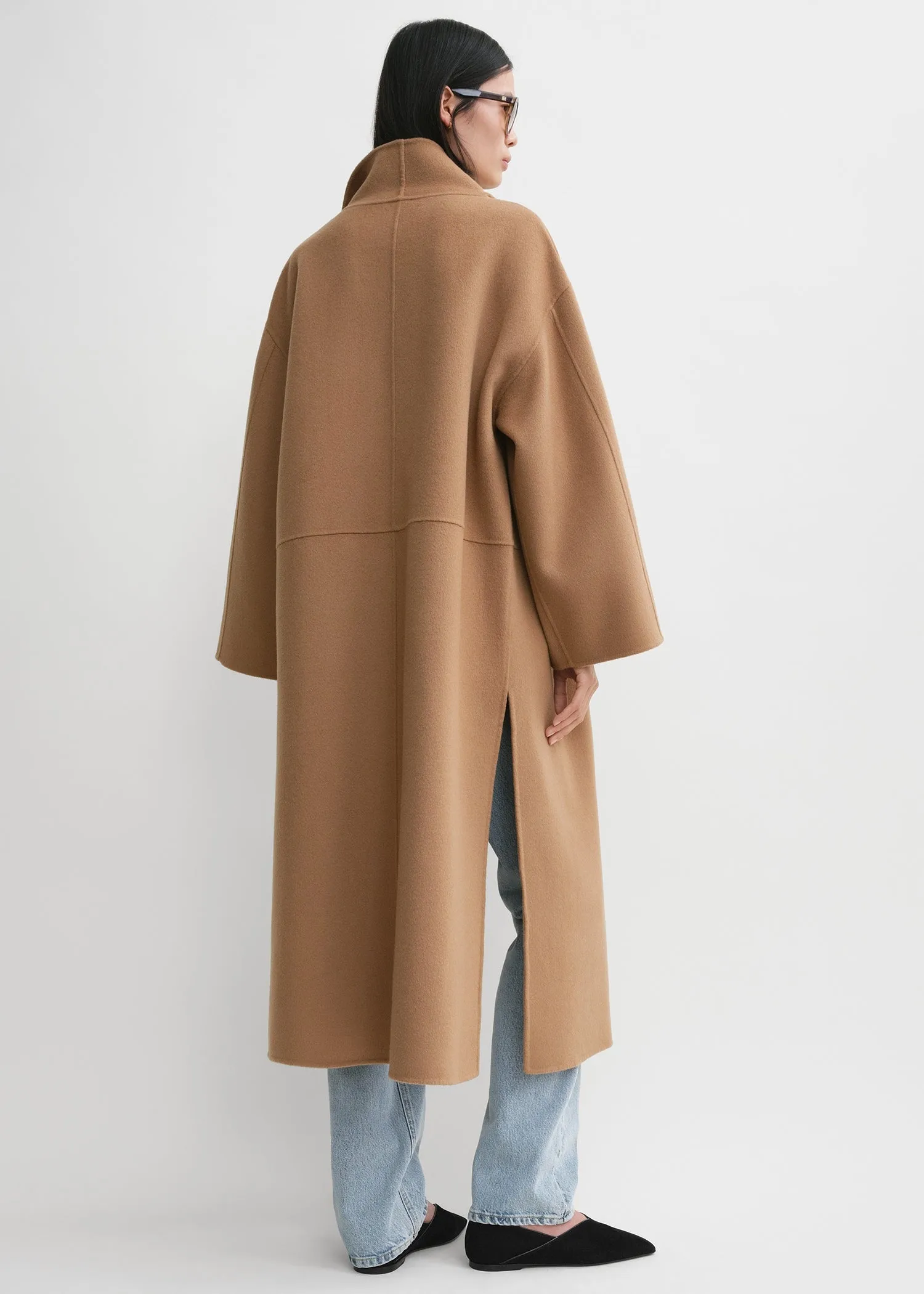 Signature wool cashmere coat camel sold by Toteme product image thumbnail 3