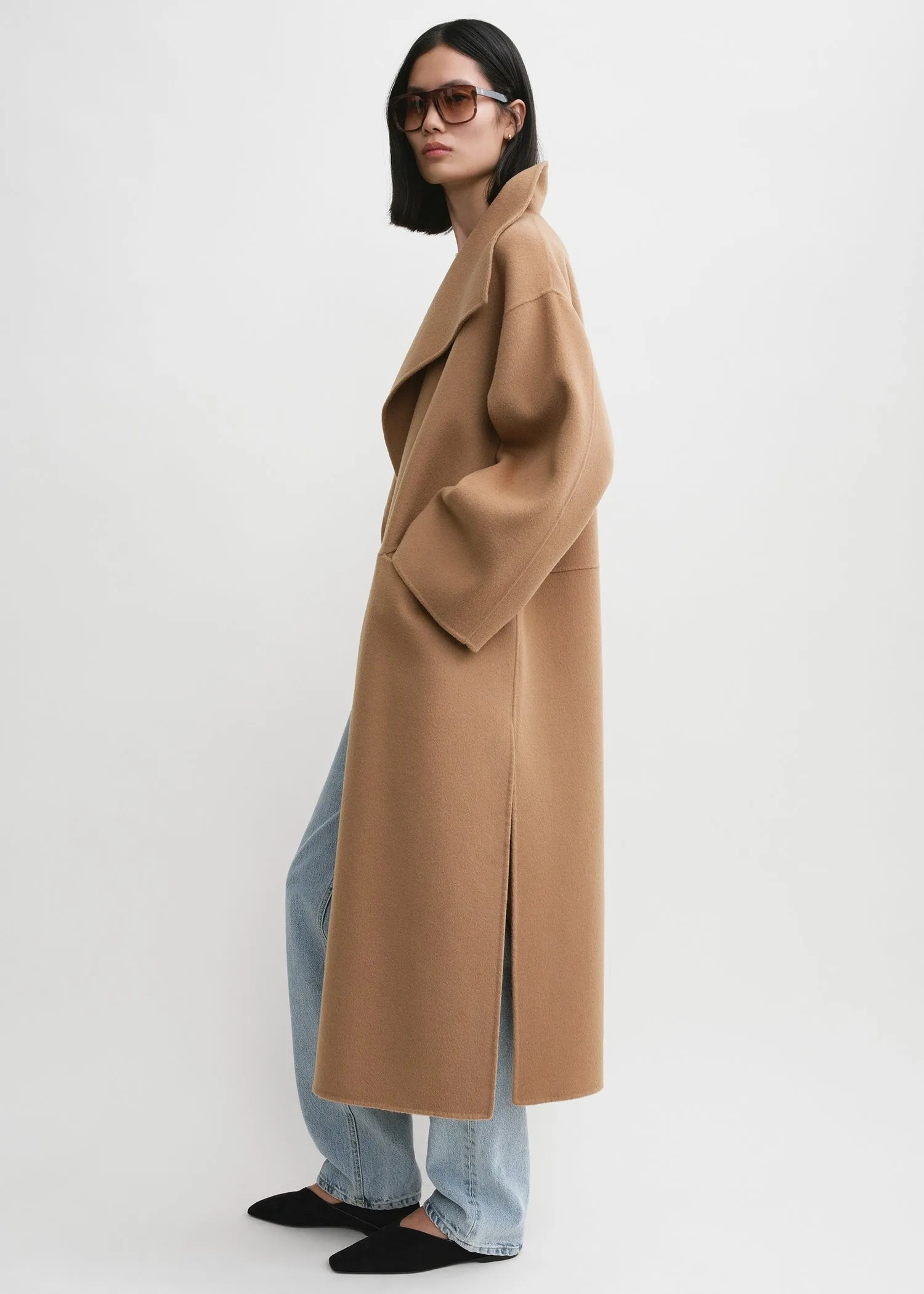 Signature wool cashmere coat camel sold by Toteme product image thumbnail 2