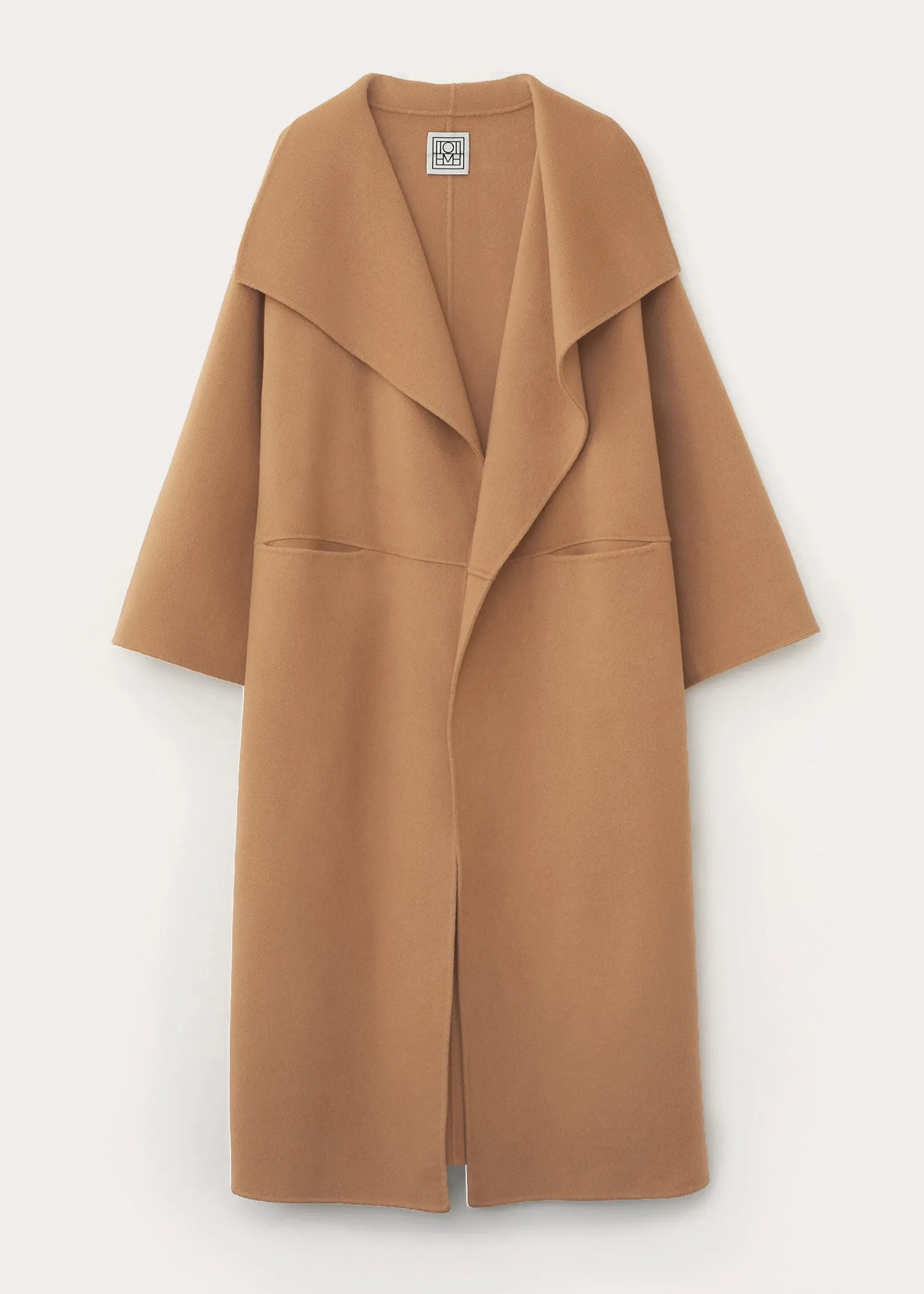 Signature wool cashmere coat camel sold by Toteme product image thumbnail 5