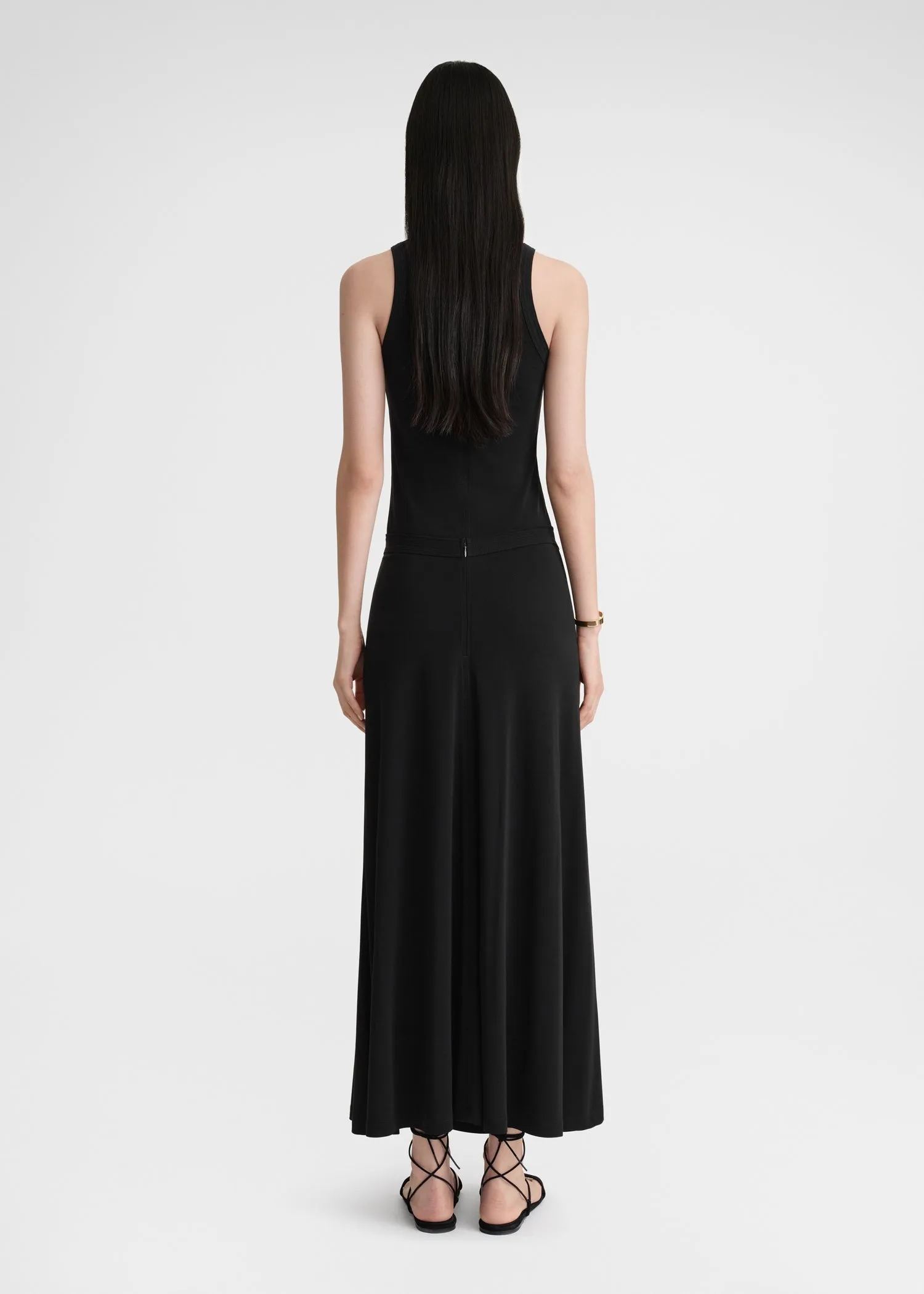 Fluid jersey skirt black sold by Toteme product image thumbnail 4