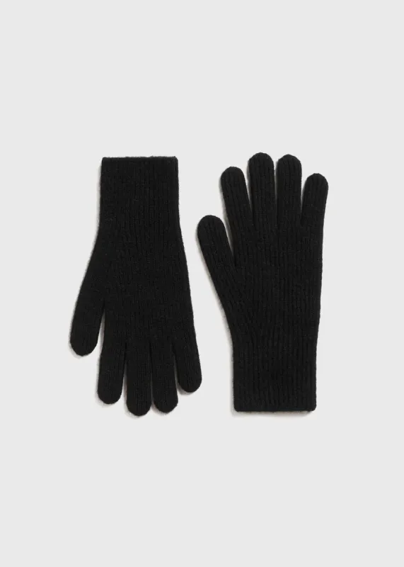 Cashmere gloves black sold by Toteme