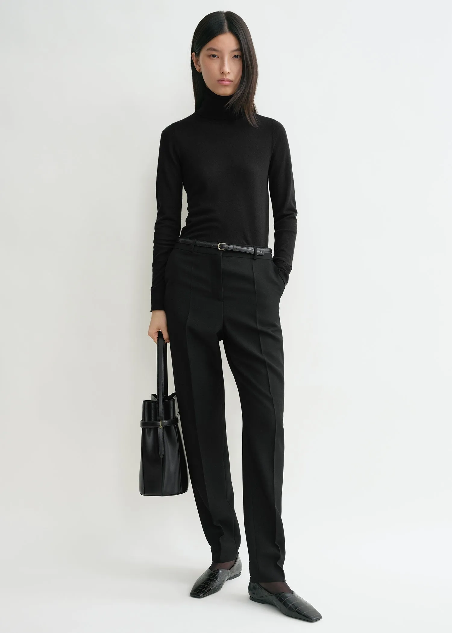 Fine turtleneck black sold by Toteme