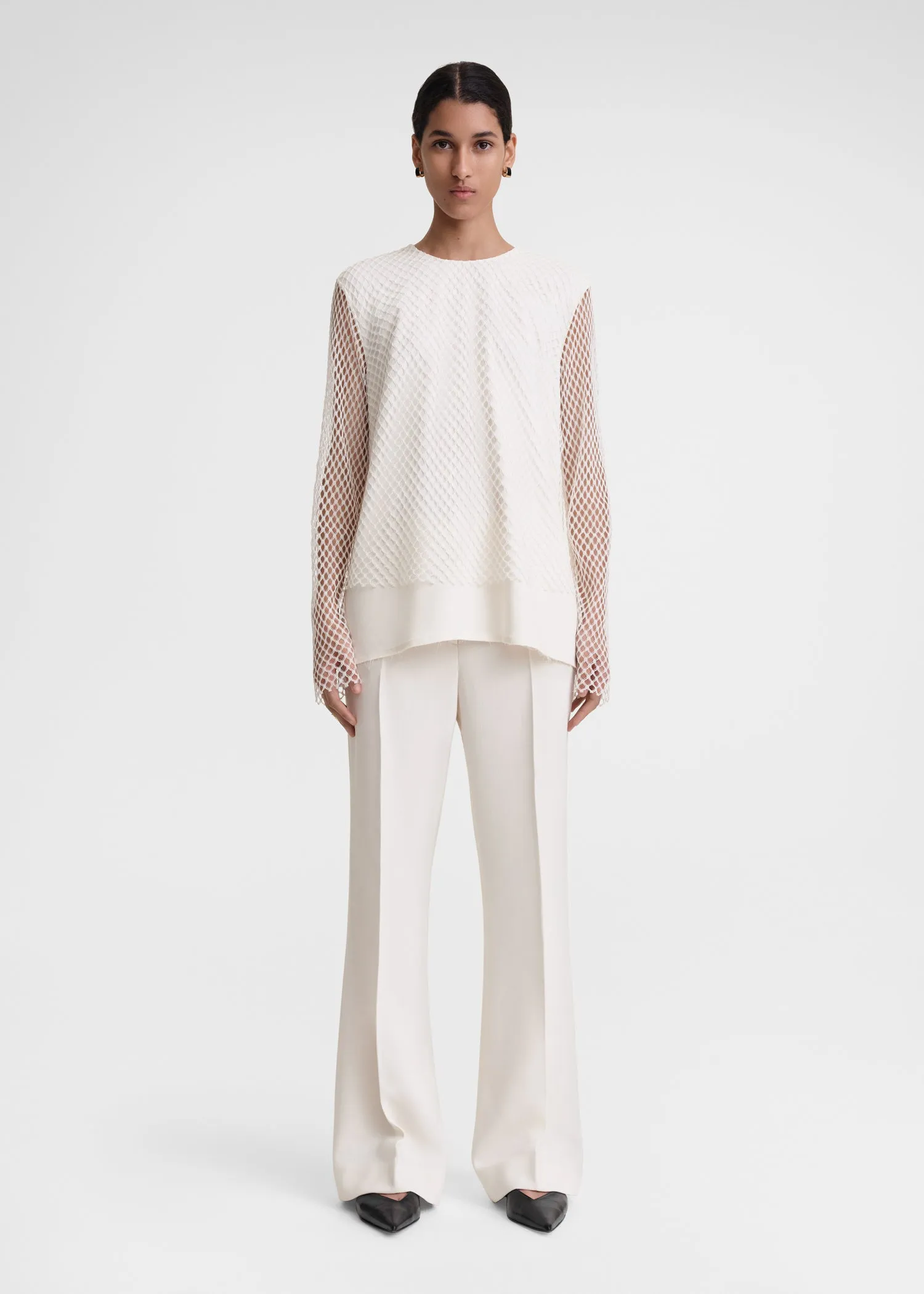 Layered lace top snow sold by Toteme