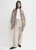 Monogram wool cashmere scarf tobacco sold by Toteme