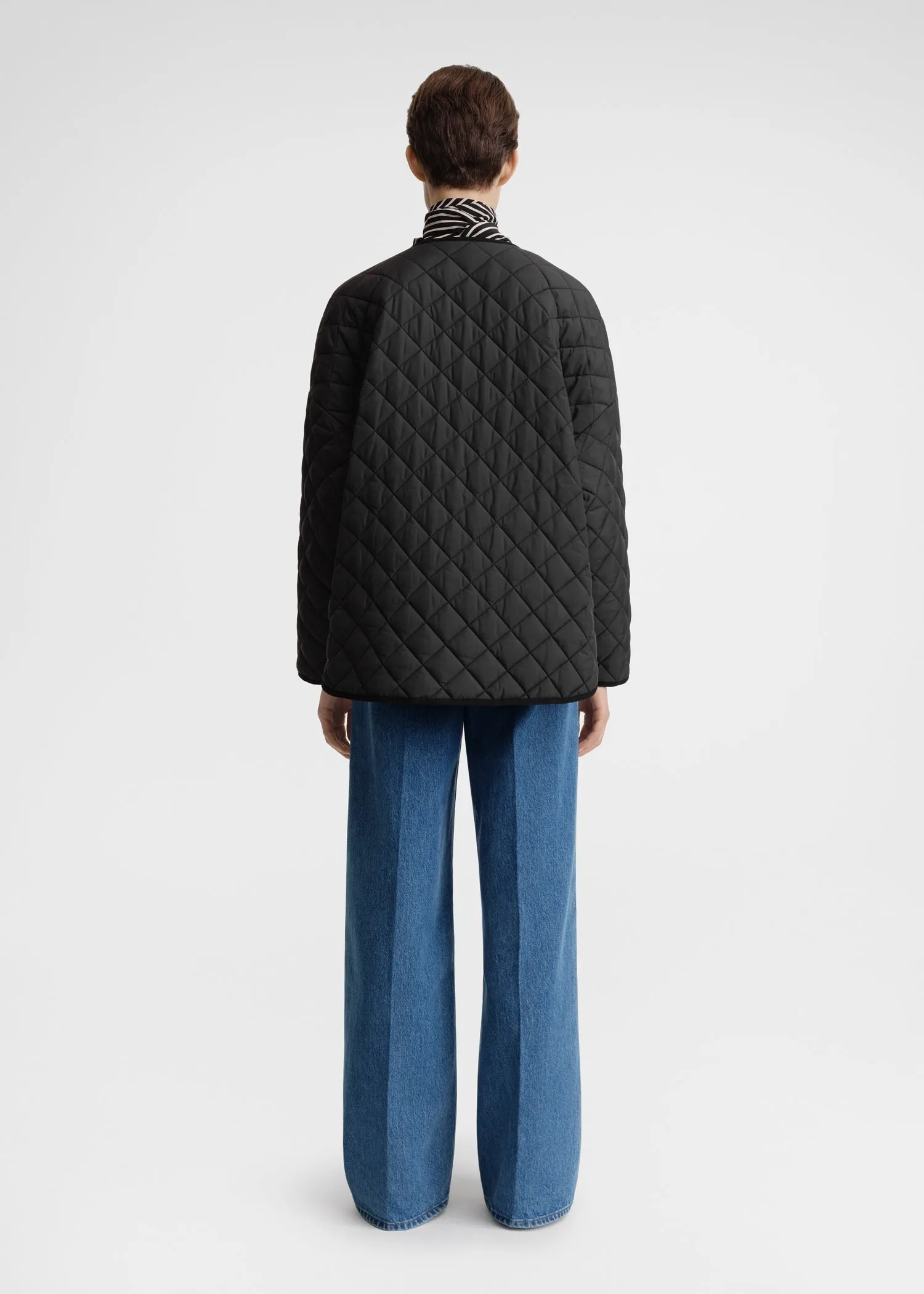 Quilted jacket black sold by Toteme product image thumbnail 3