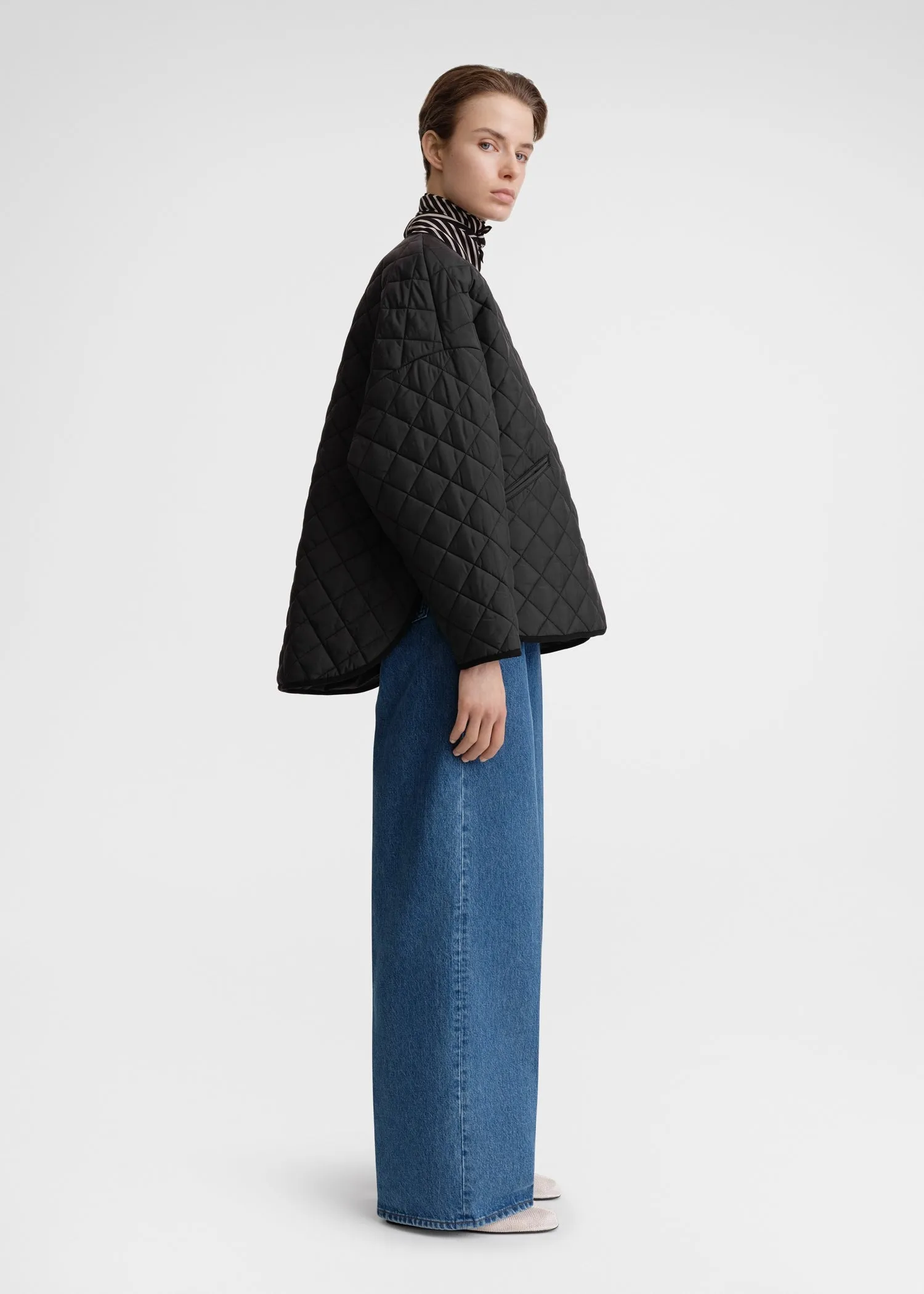 Quilted jacket black sold by Toteme product image thumbnail 2