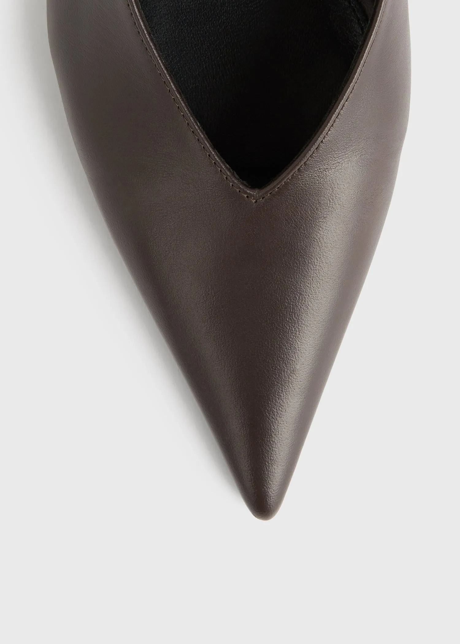 Wedge-heel Nappa slingbacks bark sold by Toteme product image thumbnail 5