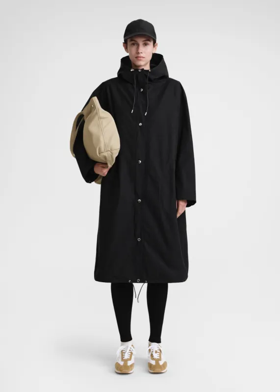 Hooded parka black sold by Toteme