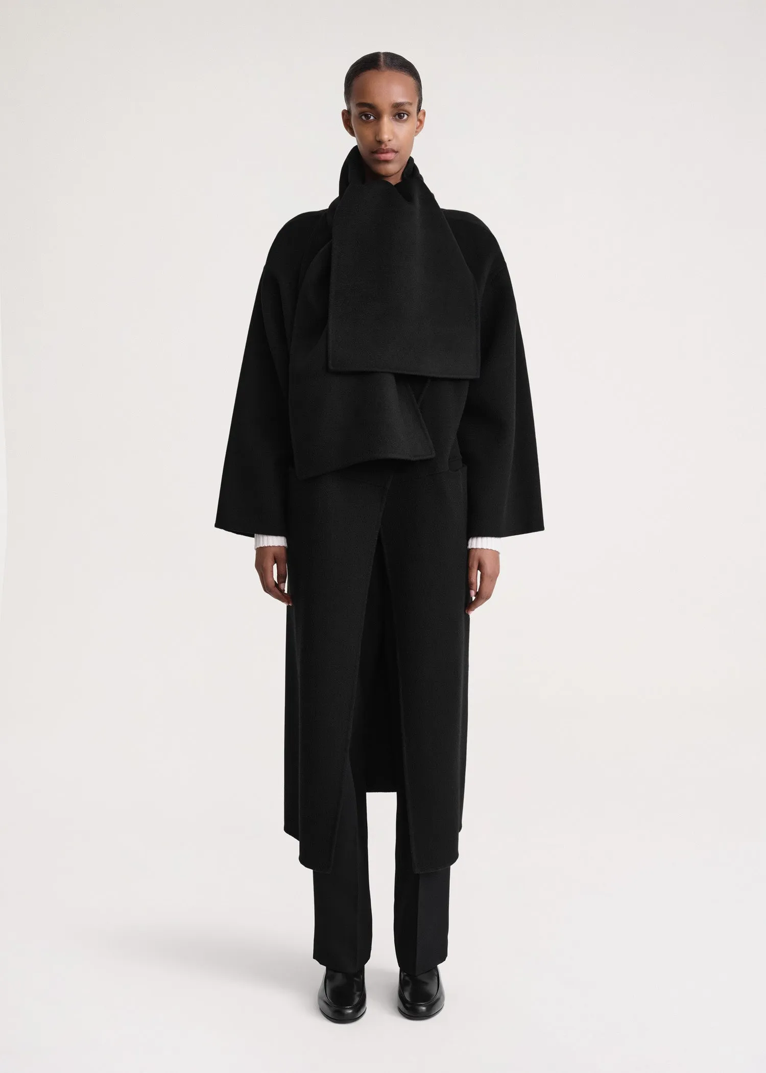 Long doublé scarf black sold by Toteme