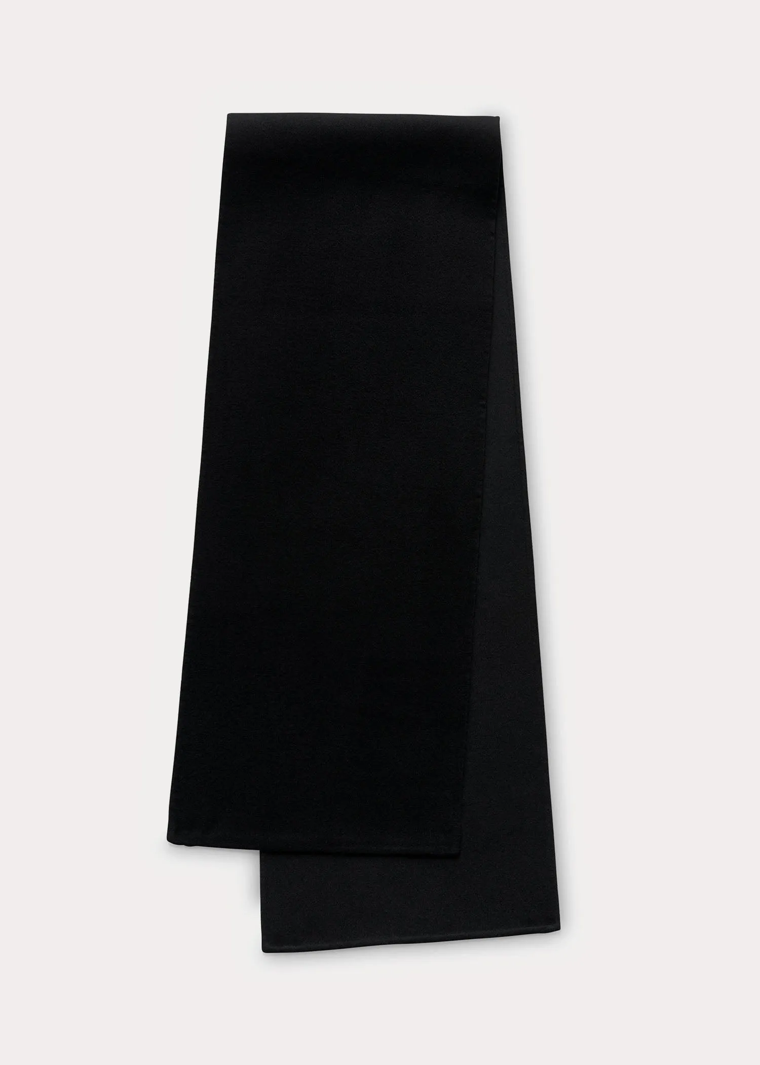 Long doublé scarf black sold by Toteme product image thumbnail 4