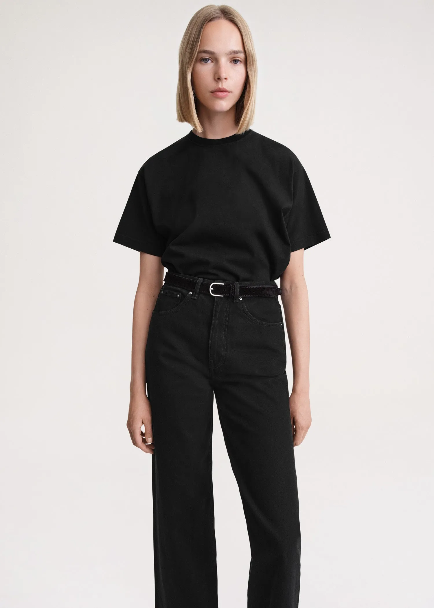 Flare fit denim black sold by Toteme product image thumbnail 4