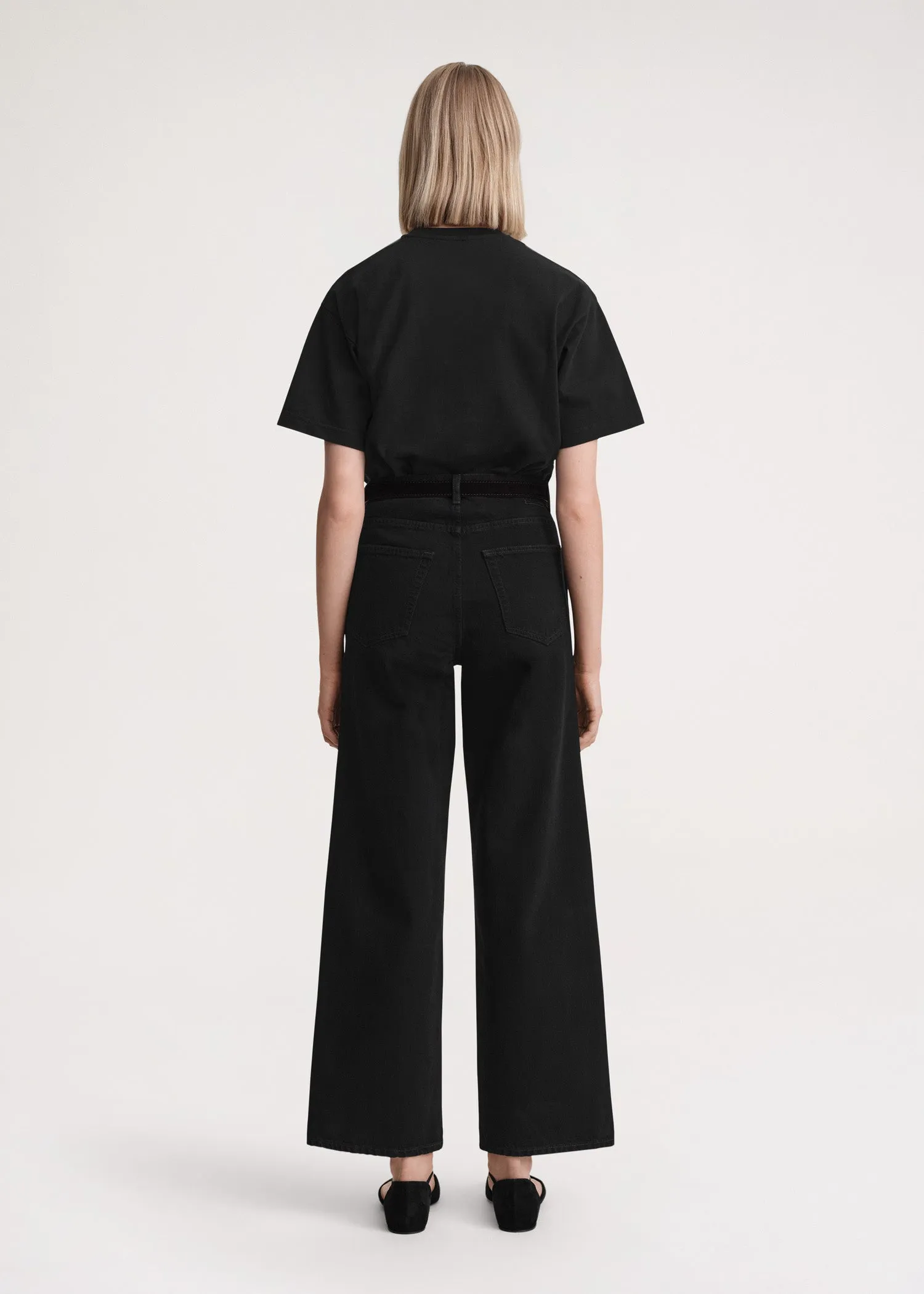 Flare fit denim black sold by Toteme product image thumbnail 3