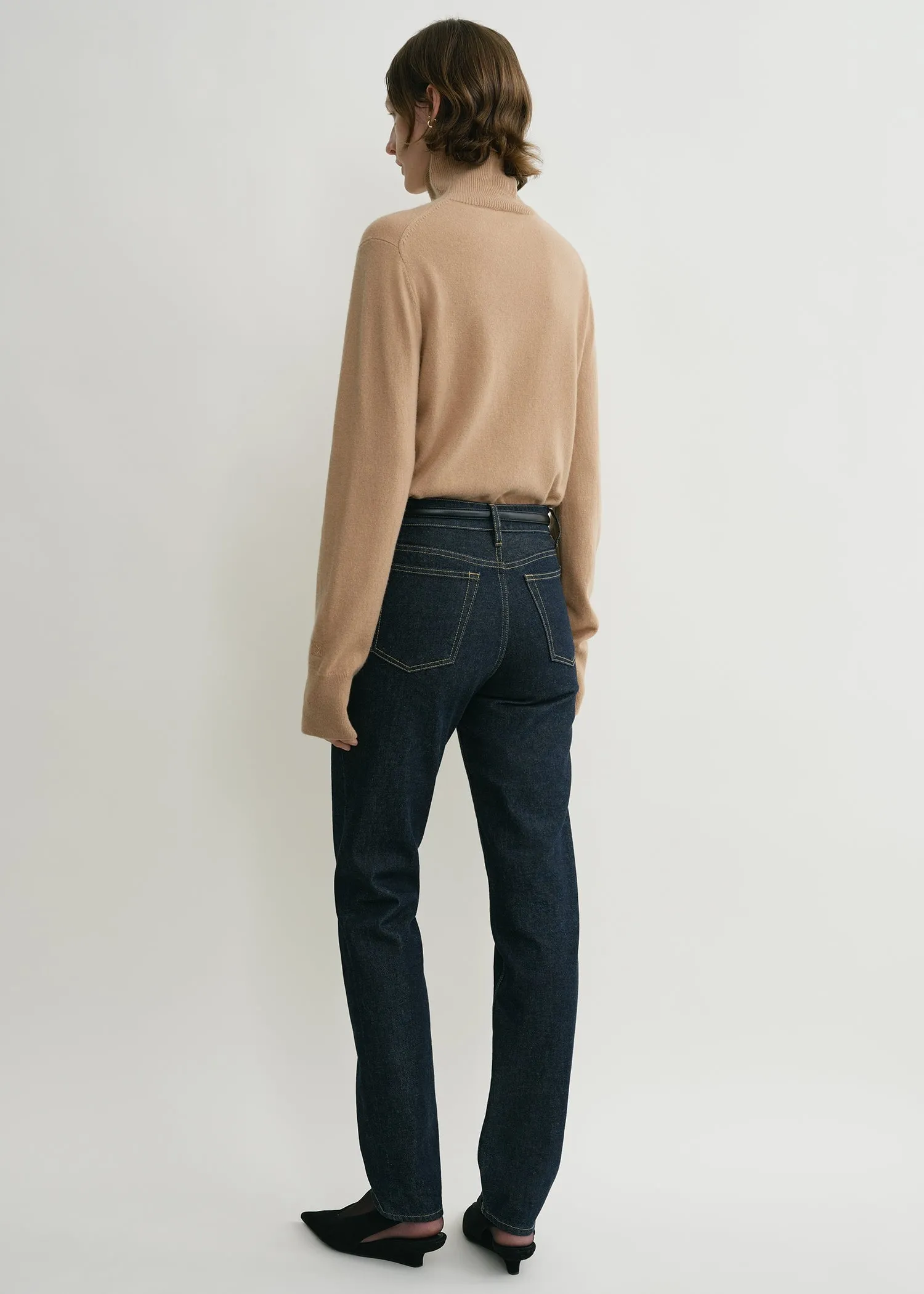 Cropped turtleneck camel sold by Toteme product image thumbnail 3